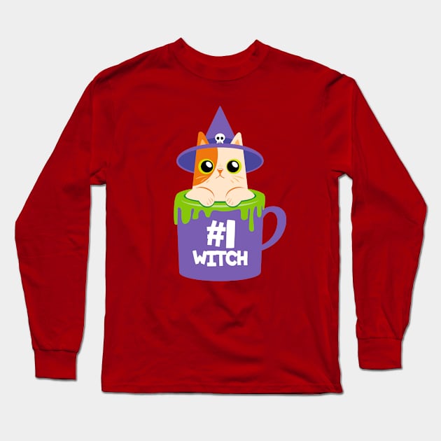 #1 Witch Long Sleeve T-Shirt by LAckas